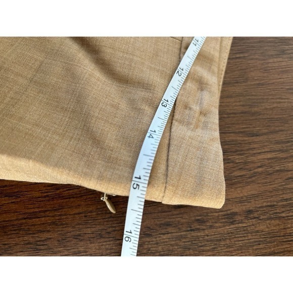 Ann Taylor LOFT Brown/Tan Wool Blend Dress Pants Size 8 - Picture 4 of 5